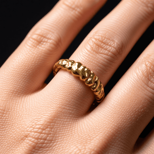 Damesring Verstelbaar – Open Ring met Motief – One Size - Aramat Jewels - Ringen - cadeautip