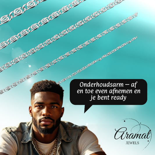 Collier grec unisexe en acier inoxydable, 50-60 cm, couleur argent - Motif grec