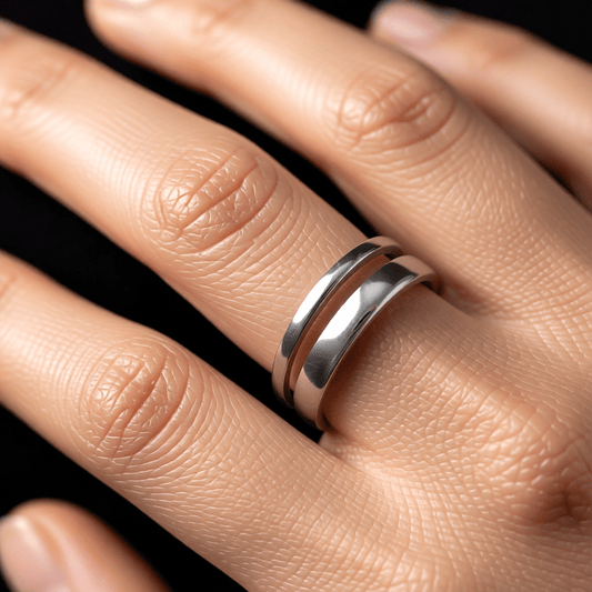 Minimalistische Open Ring Geometrisch (Verstelbaar RVS) - Aramat Jewels - Ringen - cadeautip