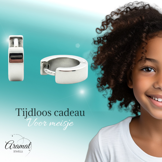 Boucles d'oreilles élégantes pour enfants avec charnière