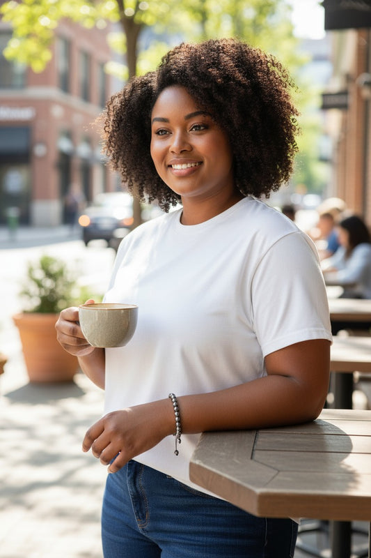 Bracelet ajustable en hématite (pierre naturelle)