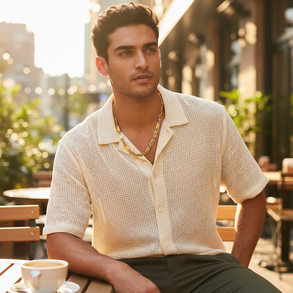 Chaîne King's Chain Navy - Chaîne à maillons larges avec Versace