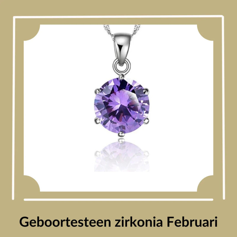 Geboortesteen Zirkonia Sieraden Februari - Paars - Aramat Jewels