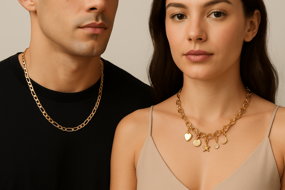 goudkleurige kettingen