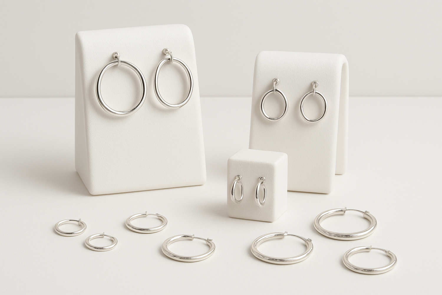 Kleine zilveren creolen