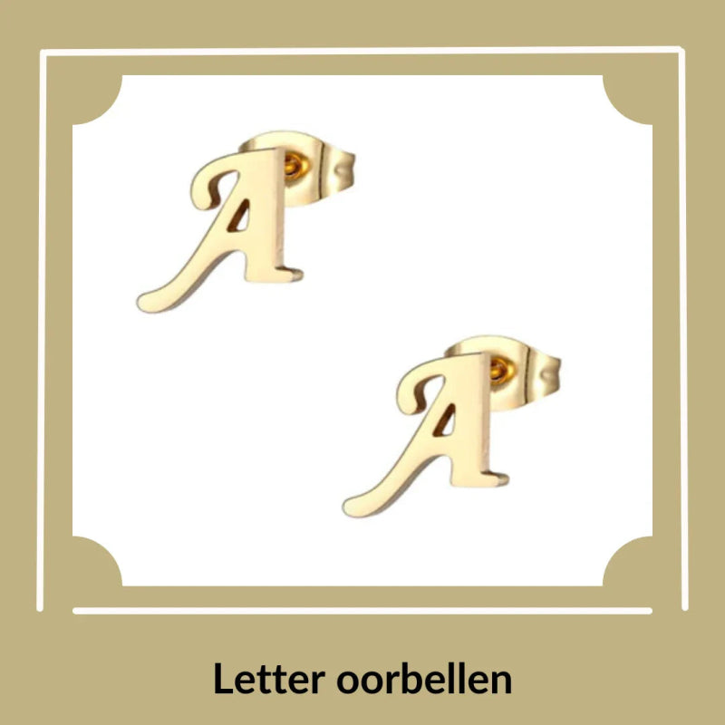 Letter Oorbellen - Aramat Jewels