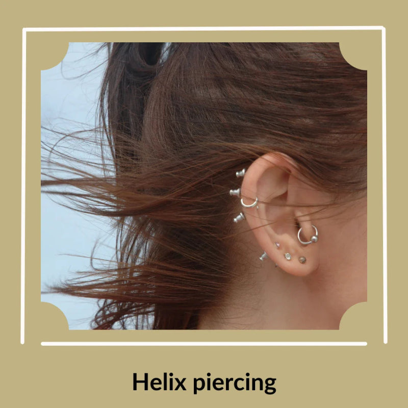 Prachtige helix piercings - Aramat Jewels