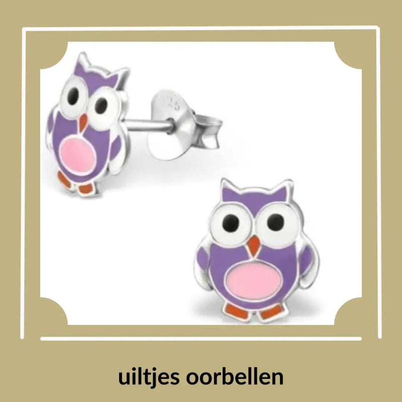 Prachtige uiltjes oorbellen - Aramat Jewels