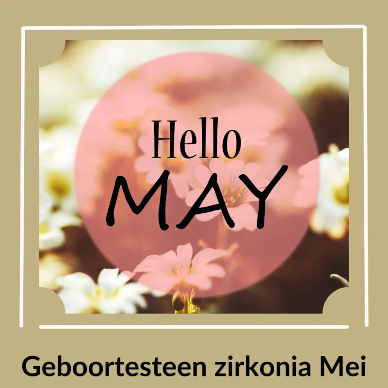 Smaragd groene geboortesteen zirkonia mei - Aramat Jewels