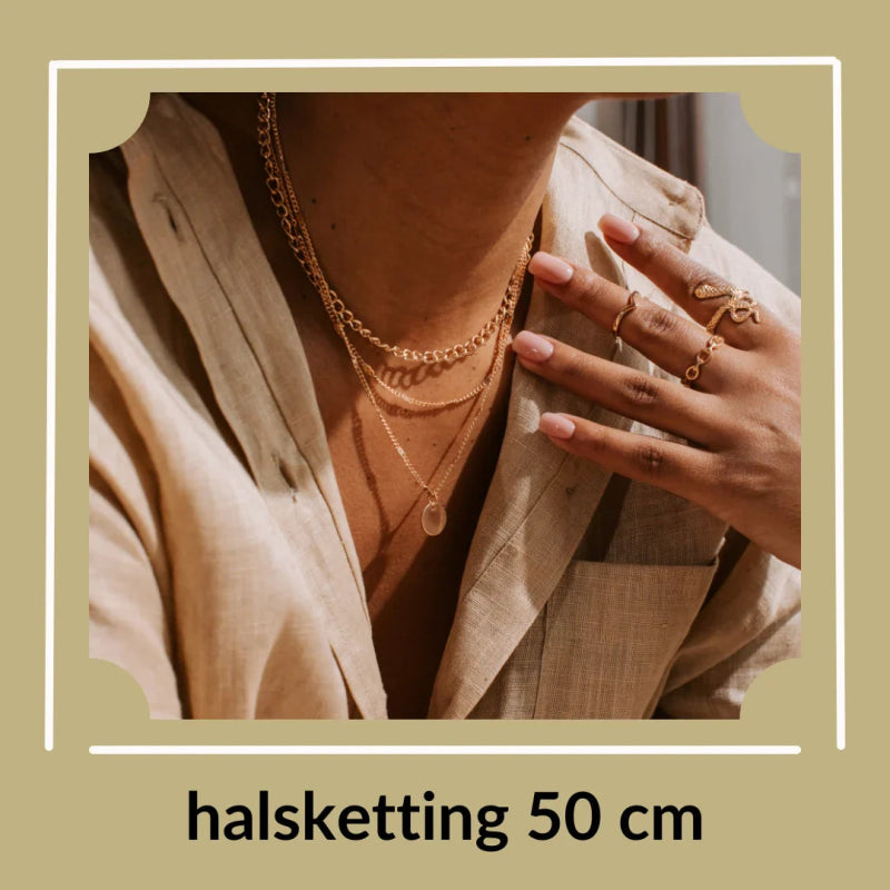 Tijdloze halsketting 50 cm - Aramat Jewels