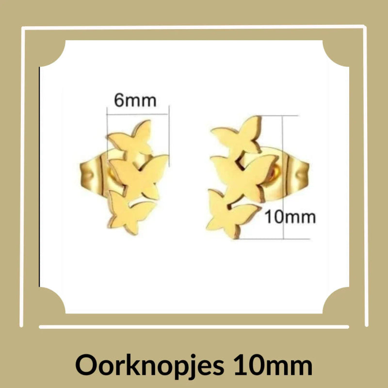 Trendy zweerknopjes 10mm - Aramat Jewels