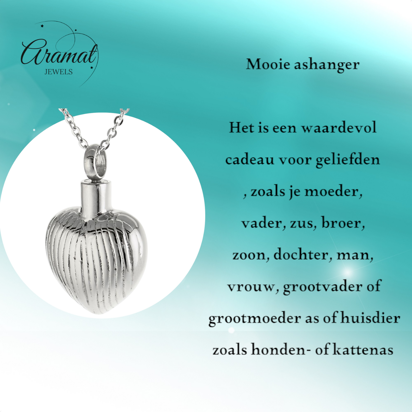 Pendentif cœur argenté – rayures et souvenirs