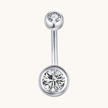 Sprankelende Zirkonia Navelpiercing - Chirurgisch Staal