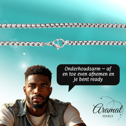 Collier Jasseron en acier inoxydable 50 cm – 1,5 mm