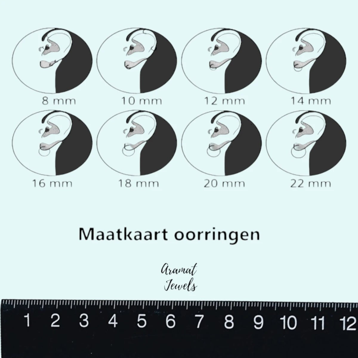 Goudkleurige oorringen met bloem 22x21mm