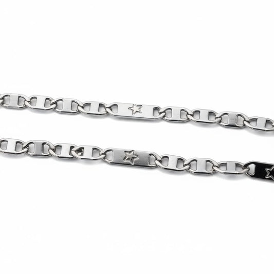 Zilverkleurige Marine Schakel Ketting