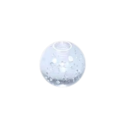 Transparant Piercing Balletje met Glitters – Acryl – 5mm (1.6mm Dikte) – Per Stuk