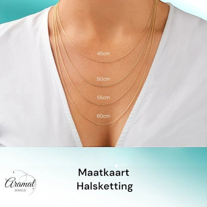 Aramat Jewels silver-coloured stainless steel gourmet link chain necklace, 7mm wide, shown with length options 45cm to 60cm.