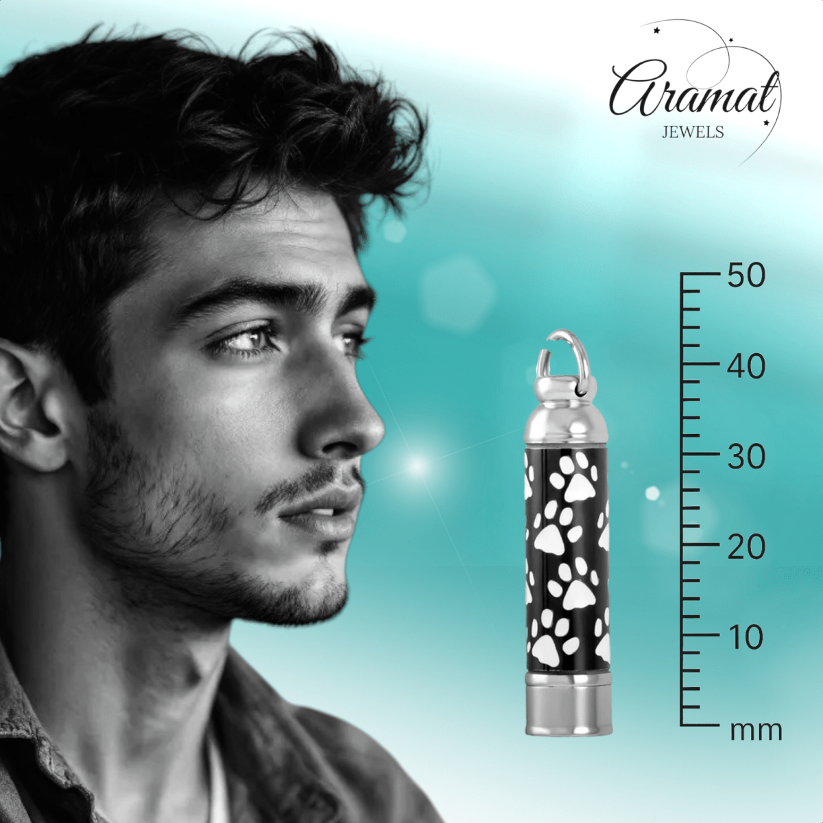 Ashanger buis met dierenpootjes – dierbare herinnering - Aramat Jewels - Gedenkhangers - cadeautip