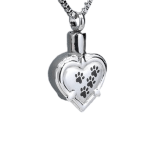 Ashanger hart pootafdrukken – troost & herinnering - Aramat Jewels - Gedenkhangers - cadeautip