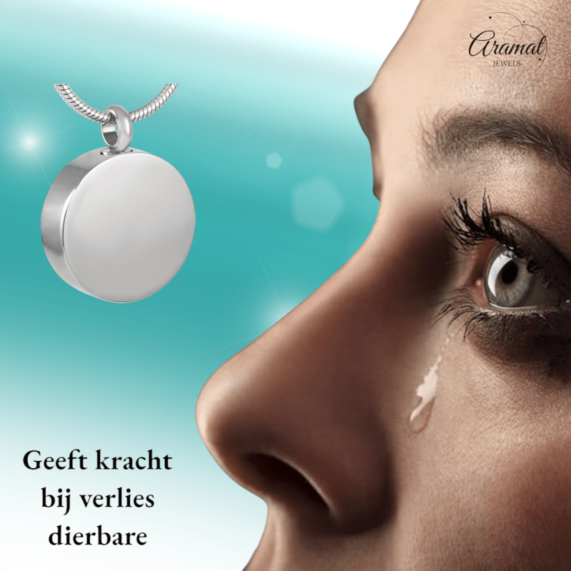 Ashanger Rond - Zilverkleurig RVS - 25x20 mm - hang730 - 8088 - Gedenkhangers kopen# - 25mm - alles - ashangers