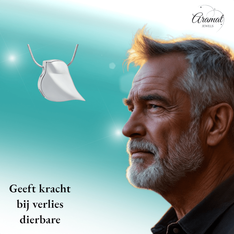 Ashanger Vogel Silhouet - Zilverkleurig RVS - hang1476 - IJD19064 - Gedenkhangers kopen# - 18mm - alles - ashangers