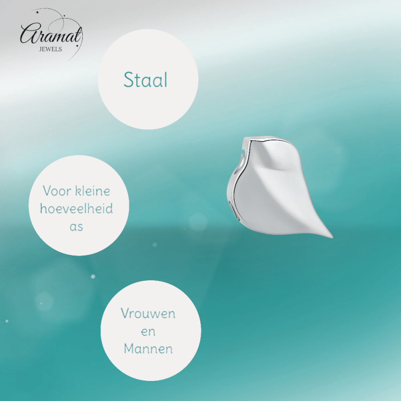 Ashanger Vogel Silhouet - Zilverkleurig RVS - hang1476 - IJD19064 - Gedenkhangers kopen# - 18mm - alles - ashangers