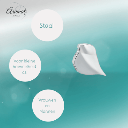 Ashanger Vogel Silhouet - Zilverkleurig RVS - hang1476 - IJD19064 - Gedenkhangers kopen# - 18mm - alles - ashangers