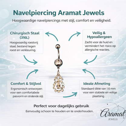 Bloem Hanger Navelpiercing