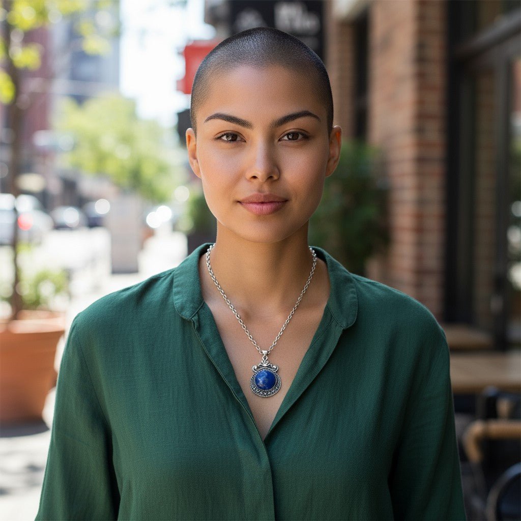 Boho halsketting met blauwe steen - Aramat Jewels - Halskettingen - cadeautip