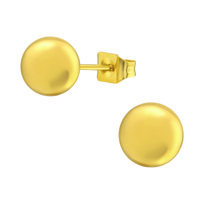 Bolletjes oorbellen – Goudkleur – 7mm - oor3485 - 14137 - Oorbellen kopen# - 7mm - alles - bolletjes