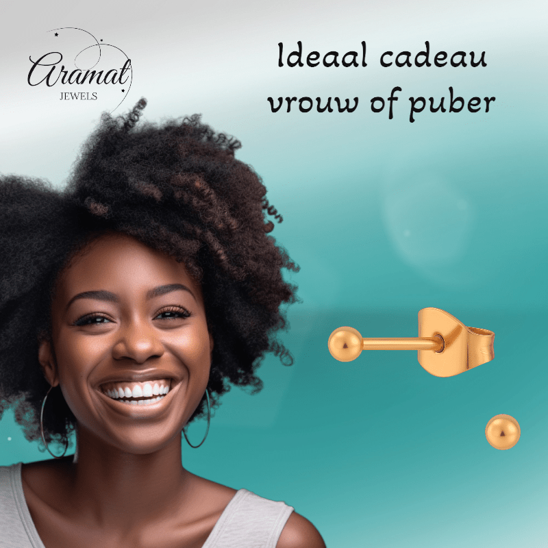 Bolletjes oorbellen – rosékleur – 3mm - oor3777 - Oorbellen kopen# - 3mm - alles - bolletjes