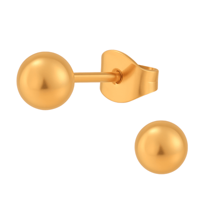 Bolletjes oorbellen – rosékleur – 4mm - oor2746 - XE70084 - Oorbellen kopen# - 4mm - alles - bolletjes