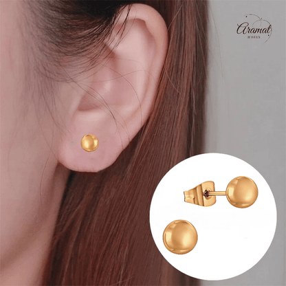 Bolletjes oorbellen – rosékleur – 6mm - oor3778 - Oorbellen kopen# - 6mm - alles - bolletjes