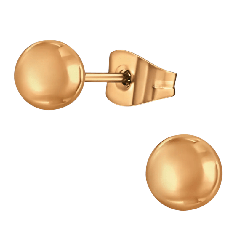 Bolletjes oorbellen – rosékleur – 6mm - oor3778 - Oorbellen kopen# - 6mm - alles - bolletjes