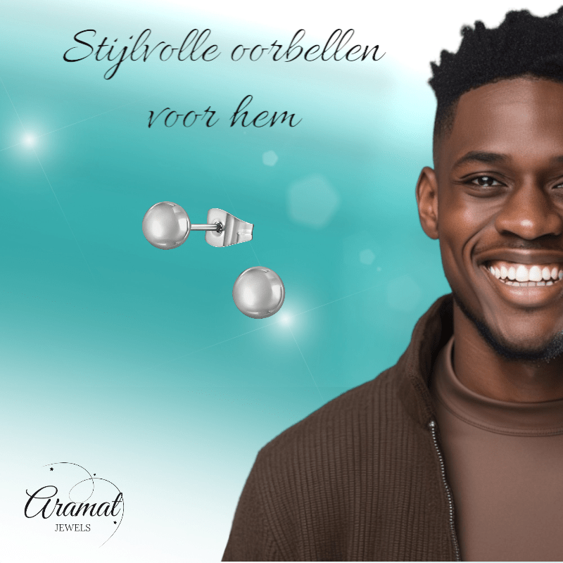 Bolletjes oorbellen – zilverkleur – 4mm - oor1377 - XE54559 - Oorbellen kopen# - 4mm - alles - bolletjes