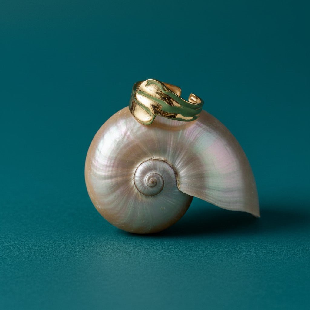 Brede Moderne One Size Ring RVS (14 mm) - Aramat Jewels - Ringen - cadeautip