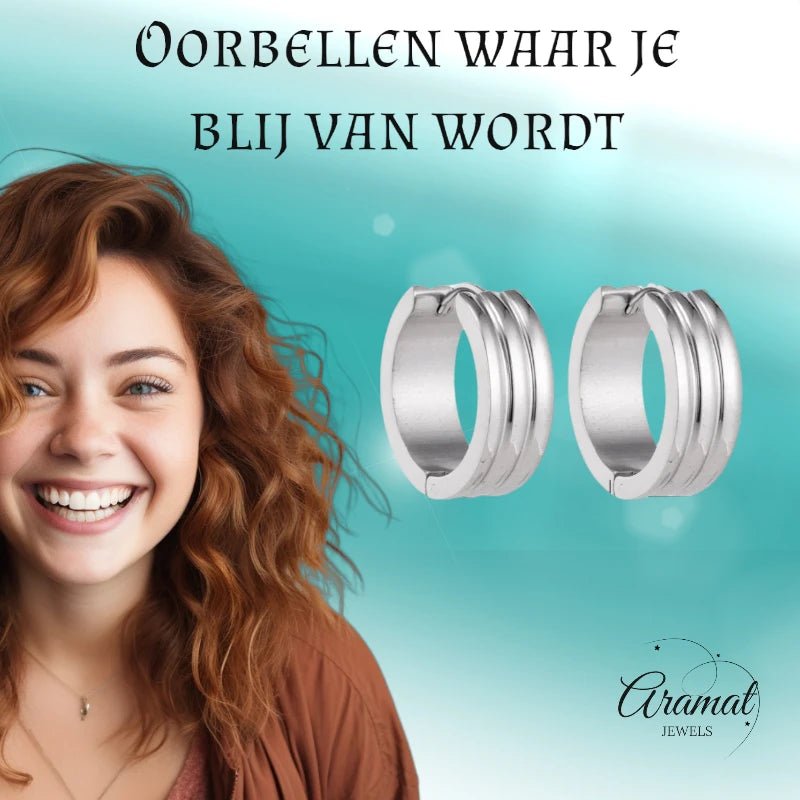 Brede Stalen Creolen 20mm - oor5821 - se43095 - Oorringen kopen# - 20mm - alles - cadeau