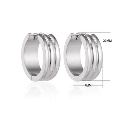 Brede Stalen Creolen 20mm - oor5821 - se43095 - Oorringen kopen# - 20mm - alles - cadeau