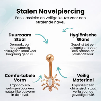 Elegante Navelpiercing spin
