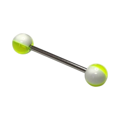 Een paar groene en witte ballen