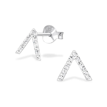 Sterling zilveren oorbellen met initiaal