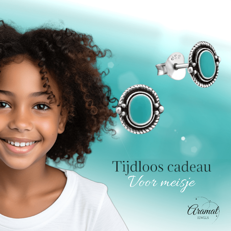 Groene Bali Oorbellen - Zilveren Oorstekers - oor983 - 31323 - Oorbellen kopen