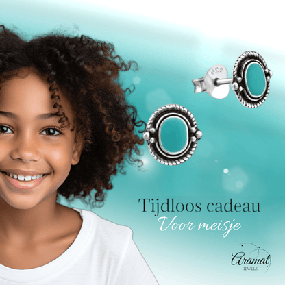 Groene Bali Oorbellen - Zilveren Oorstekers - oor983 - 31323 - Oorbellen kopen