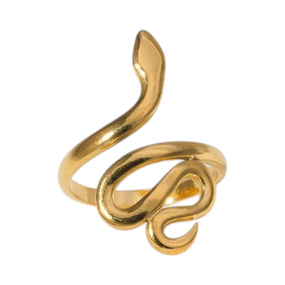 Grote Verstelbare Slangenring van RVS - 28mm Statement Ring - Aramat Jewels - Ringen - cadeautip