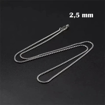 Jasseron Halsketting RVS 80 cm – 2,5 mm - Aramat Jewels - Halskettingen - cadeautip