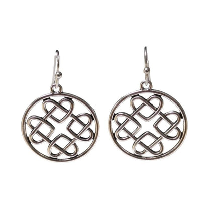 Keltische Boho Oorhangers – Gevlochten Cirkel – 35x25mm - oor6057 - Oorhangers kopen# - 35mm - alles - bali