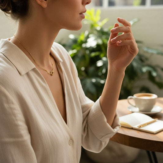 Ketting – Staal Bedelketting Bolletjes Schakel Goudkleurig (2mm) - Aramat Jewels - Bedelketting - cadeautip