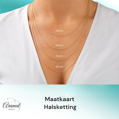 Goudkleurige Stalen Koffieboon Ketting – Unisex Schakelketting 4,5mm