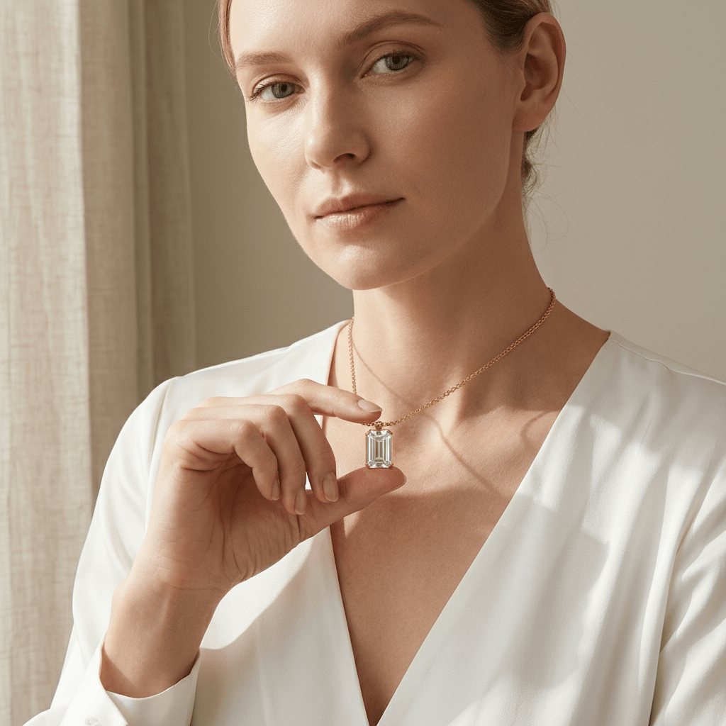 Kleine Ashanger Rechthoek met Zirkonia - Goudkleur - Aramat Jewels - Gedenkhangers - cadeautip